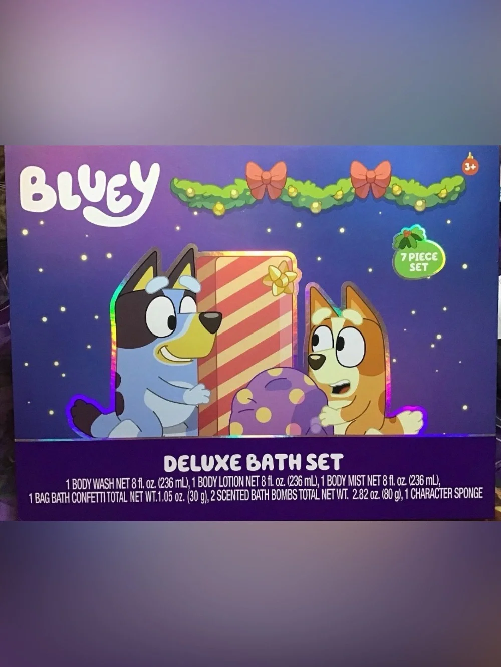 Bundle of 4 Giftsets Bluey 7pc Bath Set